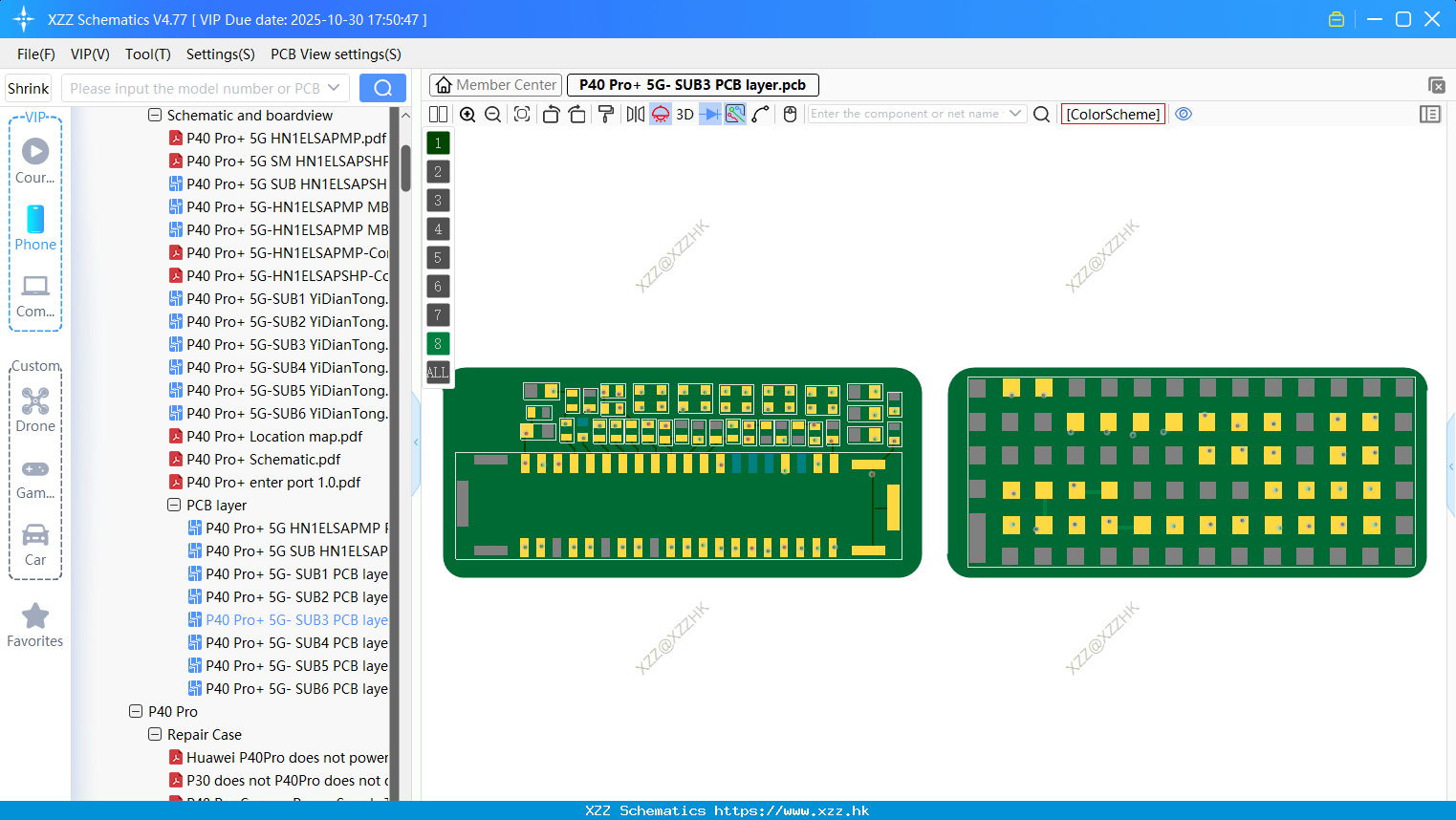 Huawei P40 Pro+ 5G- SUB3 PCB Layer